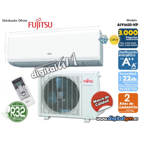 AIRE SPLIT FUJITSU ASY35UIKP (3.000 frig.)