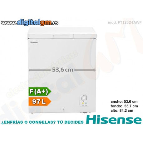  CONGELADOR ARCON HISENSE 97L (ancho 53.6cm)