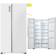 FRIGO SBS HISENSE (NO FROST/519L/179x91cm) 